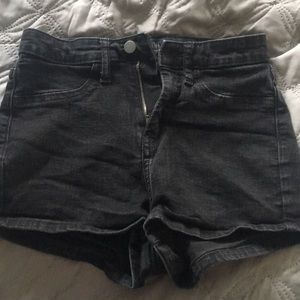 Black high waisted shorts